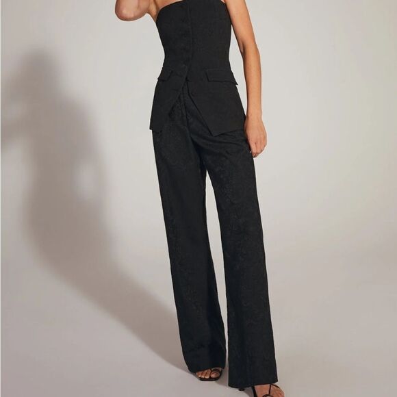 Favorite Daughter The Favorite Floral Jacquard Pant size 2 NWT $248 - Picture 8 of 10